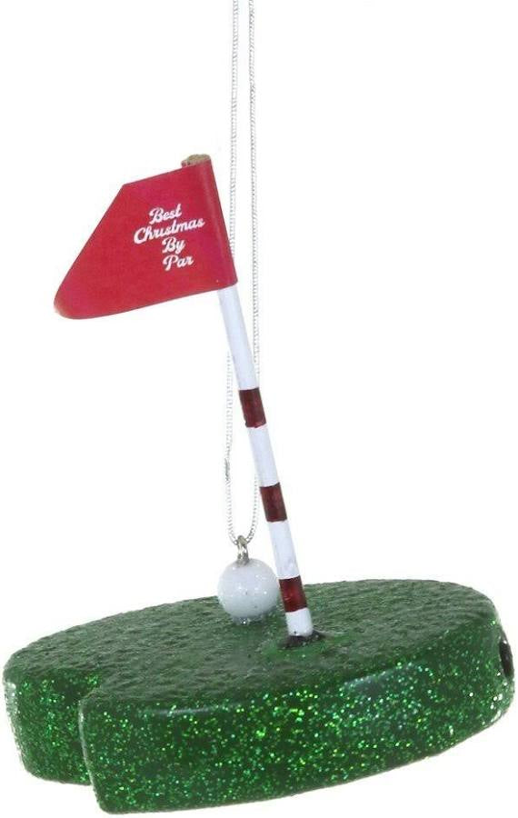 Putting Green Glass Ornament